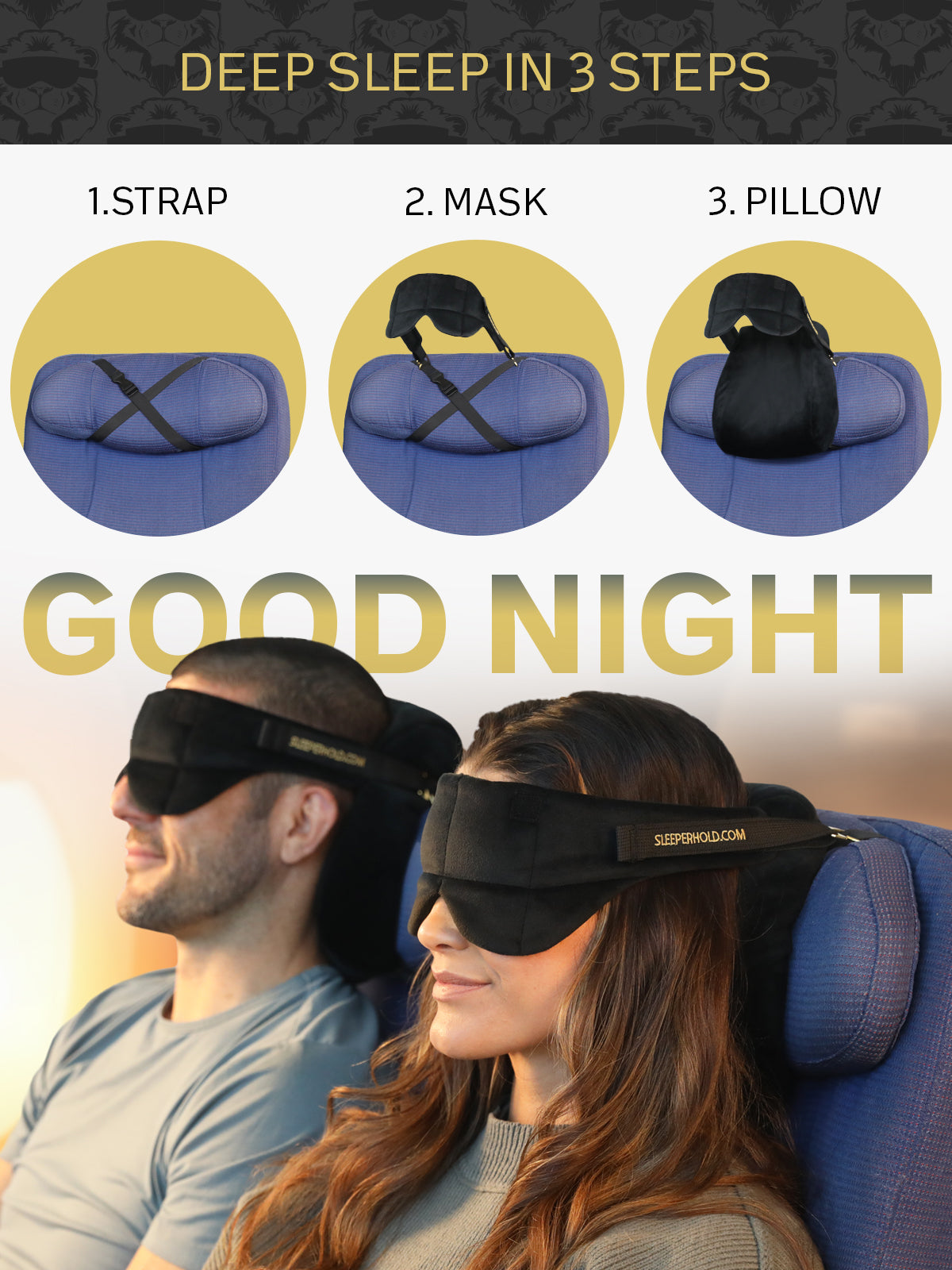 SARISUN Almohada de Viaje, Almohada para el Cuello con máscara para los SARISUN Almohada de Viaje, Almohada para el Cuello con máscara para los