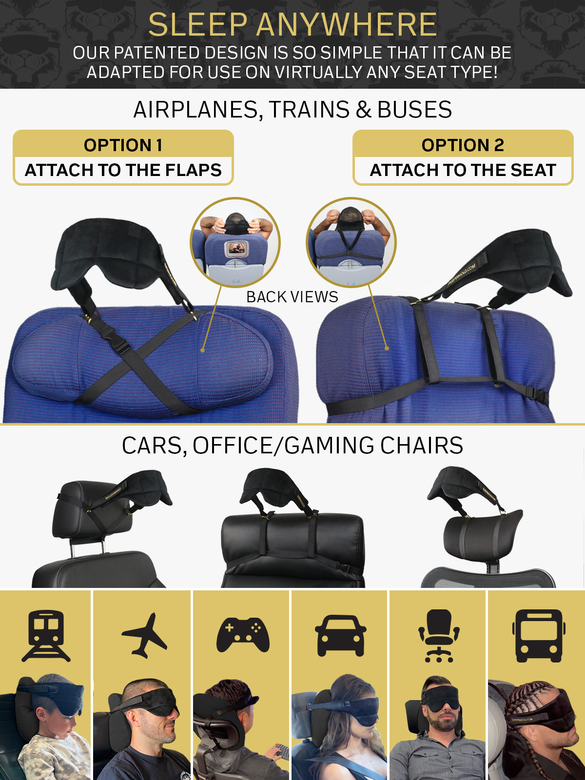 Sleeper Hold Travel Pillow The King of Travel Pillows